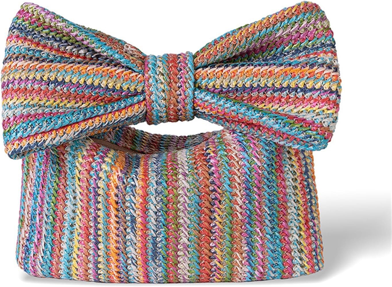 Straw Clutch Bag, Women Bow Purse, Summer Beach Woven Handbag, for Party Wedding Vocation 2024 | Amazon (US)