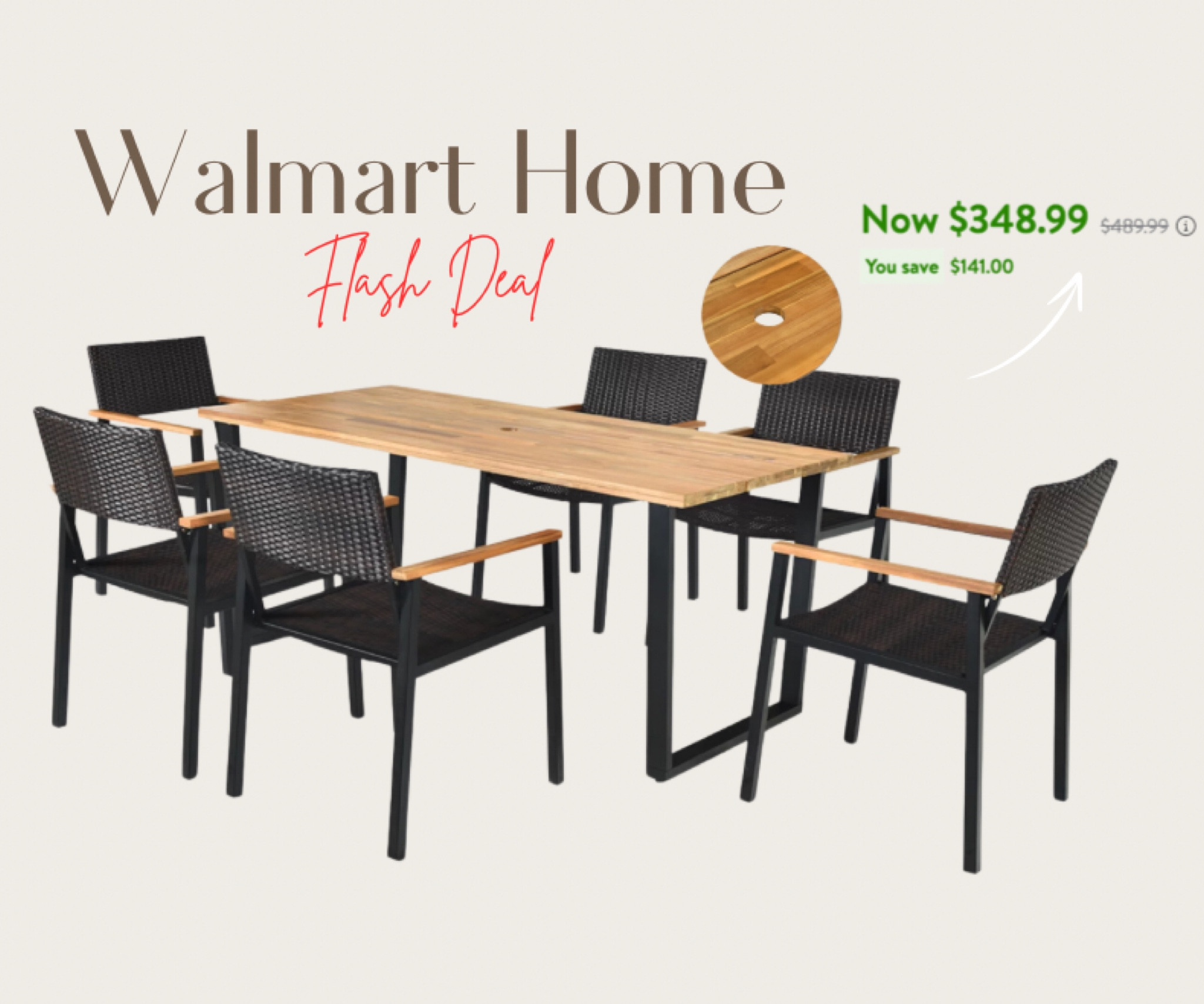 Outdoor dining set at a great price 🙌🏽

#LTKStyleTip #LTKHome #LTKSaleAlert