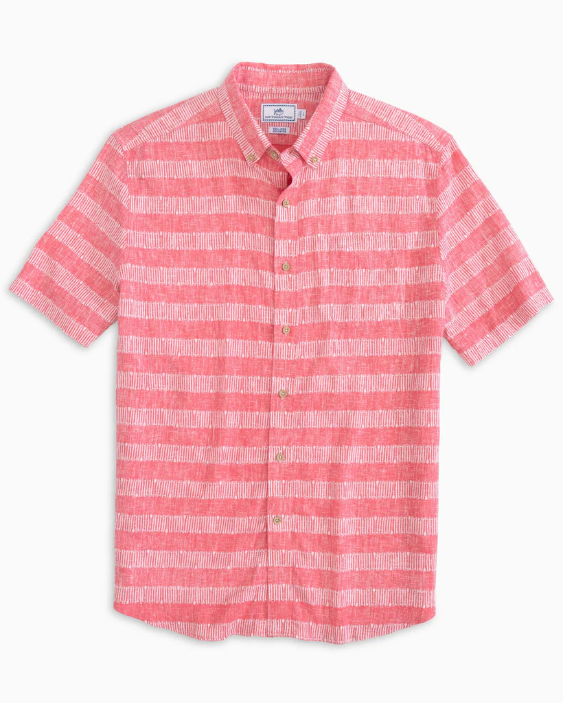 Edgewater Printed Short Sleeve Button Down | Southern Tide