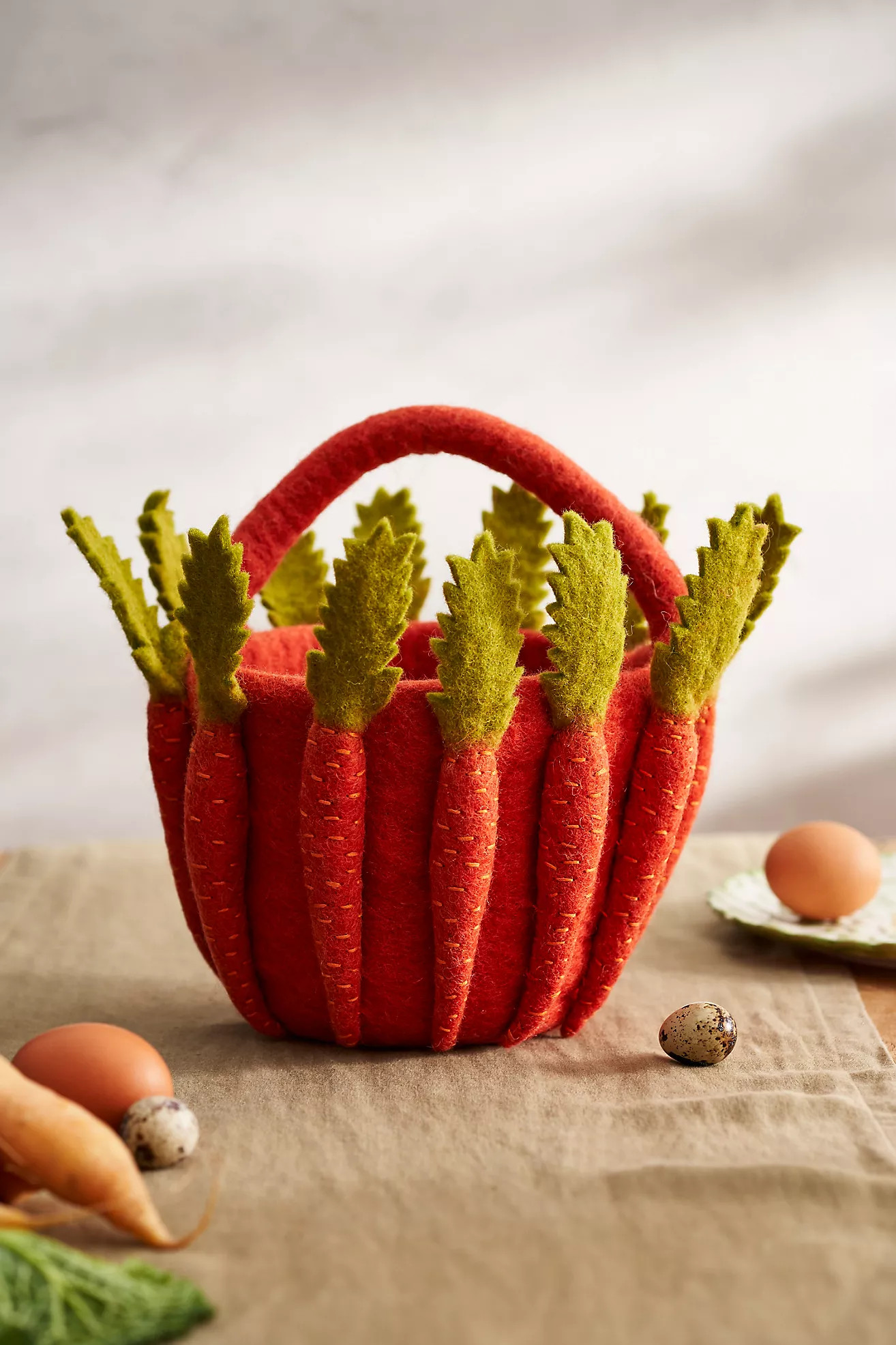 Felted Carrot Basket | Anthropologie (US)