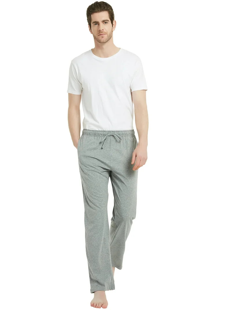 U2SKIIN Mens Cotton Pajama Pants, Soft Lounge Pant with Pockets Lightweight Sleep Pj Bottoms,(lig... | Walmart (US)