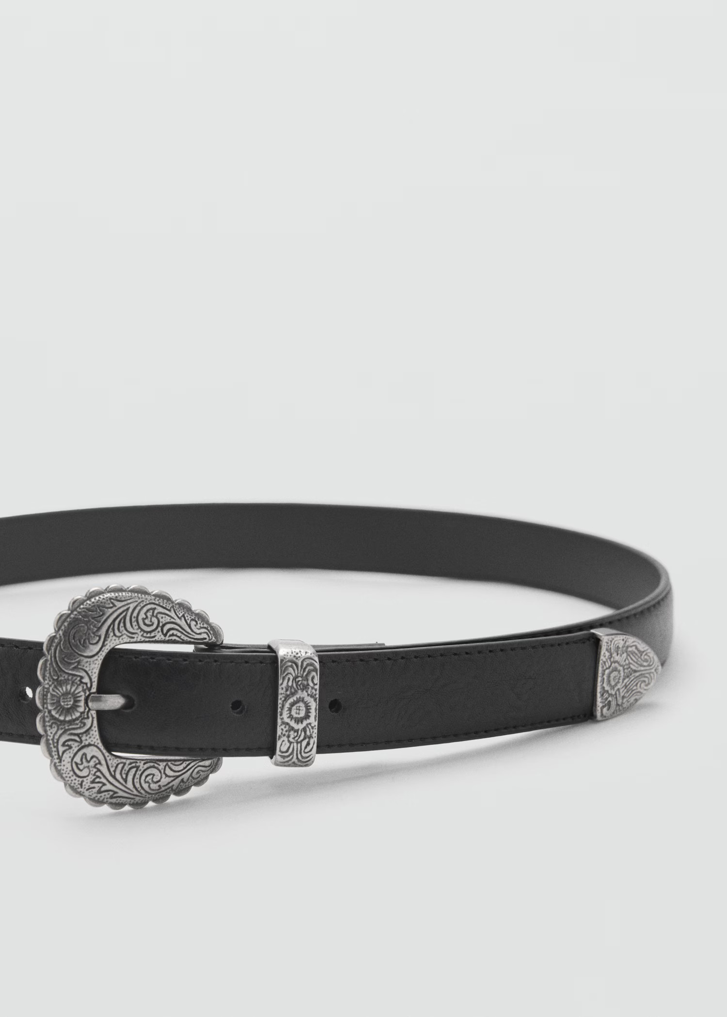 Embossed buckle belt | Mango (US/MX/AU)