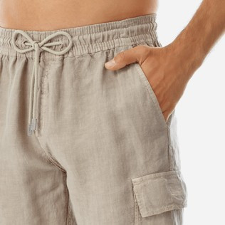 Men Linen Bermuda Shorts cargo pockets | Vilebrequin (US)