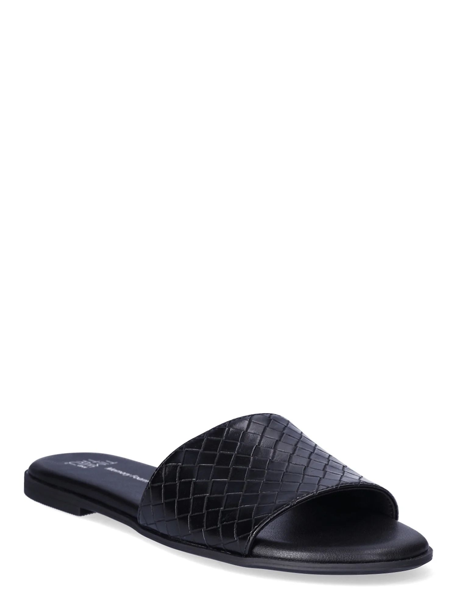 Time and Tru Women's Woven Slide Sandals | Walmart (US)