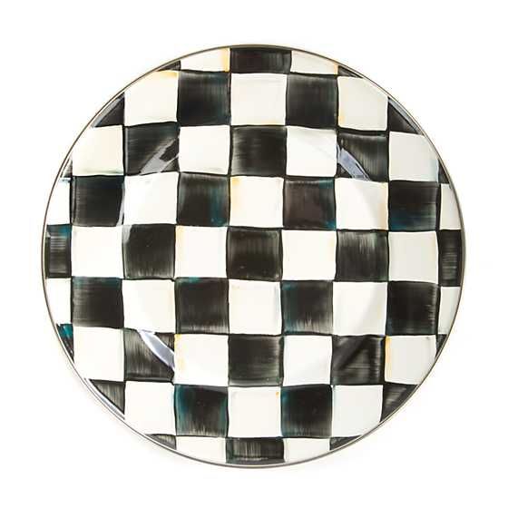 Courtly Check Enamel Dinner Plate | MacKenzie-Childs