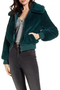 Je Tador Faux Fur Bomber Jacket | Nordstrom