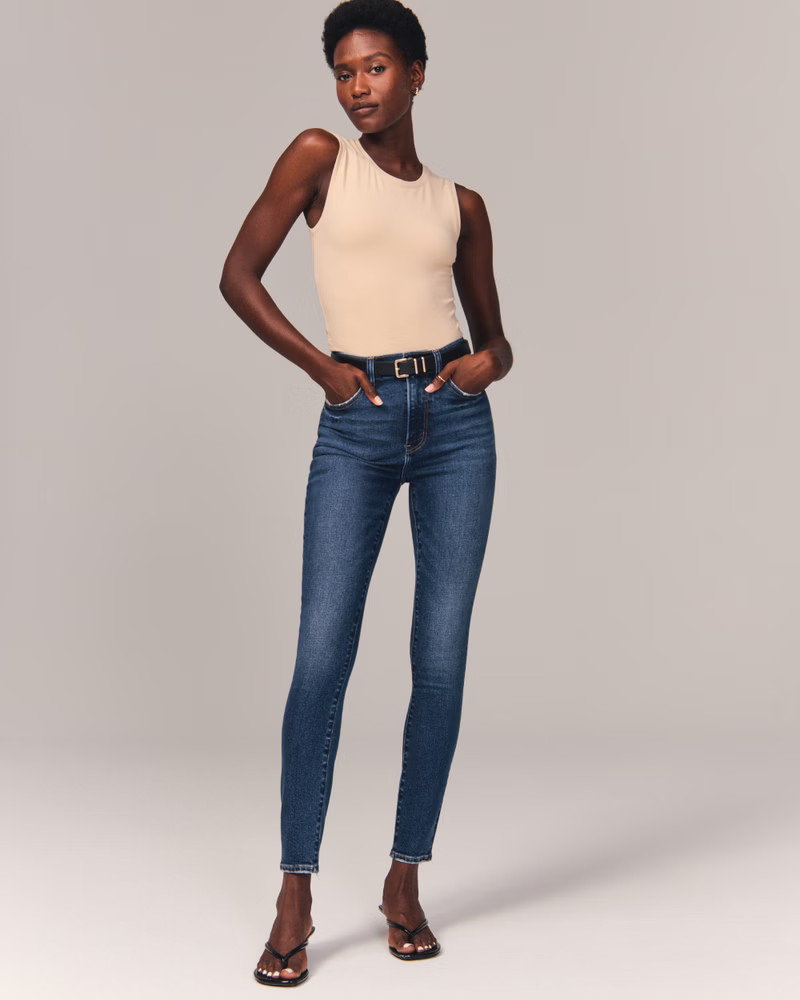 Women's High Rise Super Skinny Jeans | Women's Bottoms | Abercrombie.com | Abercrombie & Fitch (US)