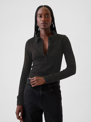 Modern Cropped Polo Shirt | Gap (US)