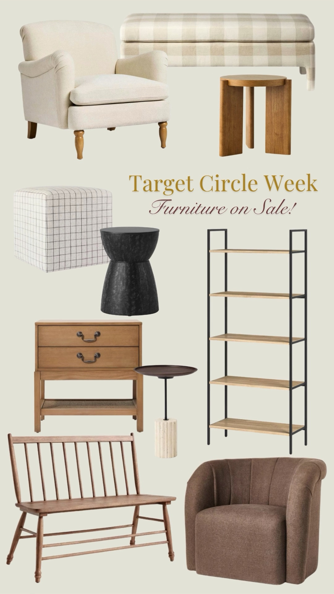 Save up to 40% on select furniture pieces during Target Circle Week! desk, armchair, cabinet, nightstand, side table, accent table, bench, sale, deal

#LTKHome #LTKSaleAlert #LTKStyleTip