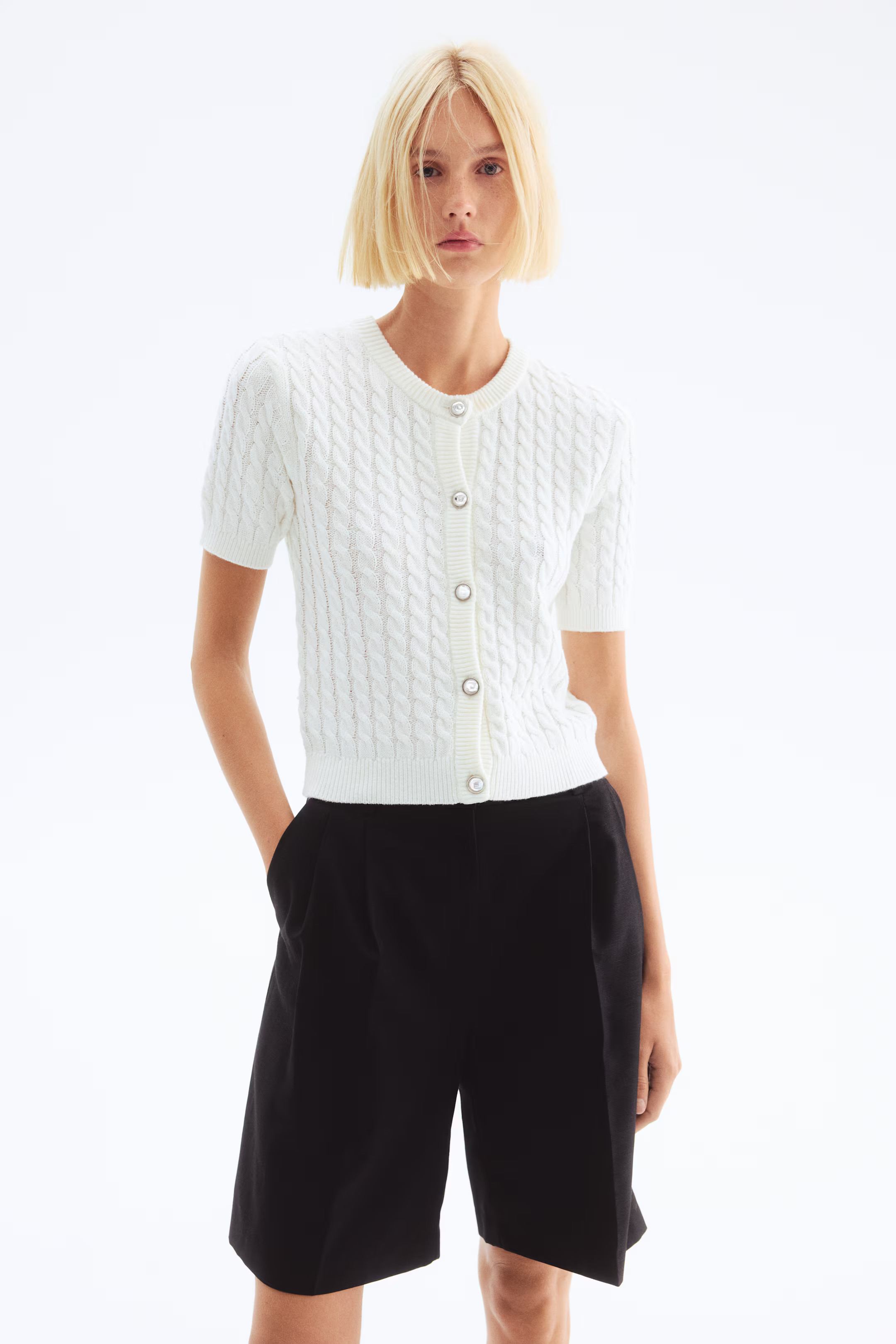 Cable-knit cardigan | H&M (UK, MY, IN, SG, PH, TW, HK)