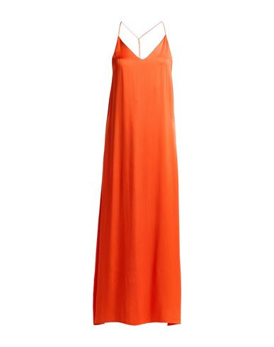 The Nina Studio Woman Maxi dress Orange Size S Silk | YOOX (US)