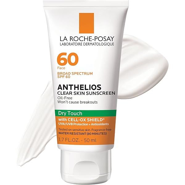 La Roche-Posay Anthelios Melt-In Milk Body & Face Sunscreen SPF 60, Oil Free Sunscreen for Sensitive | Amazon (US)