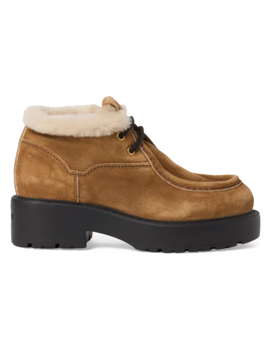 Miu Miu Faded Suede Booties | Saks Fifth Avenue | Saks Fifth Avenue