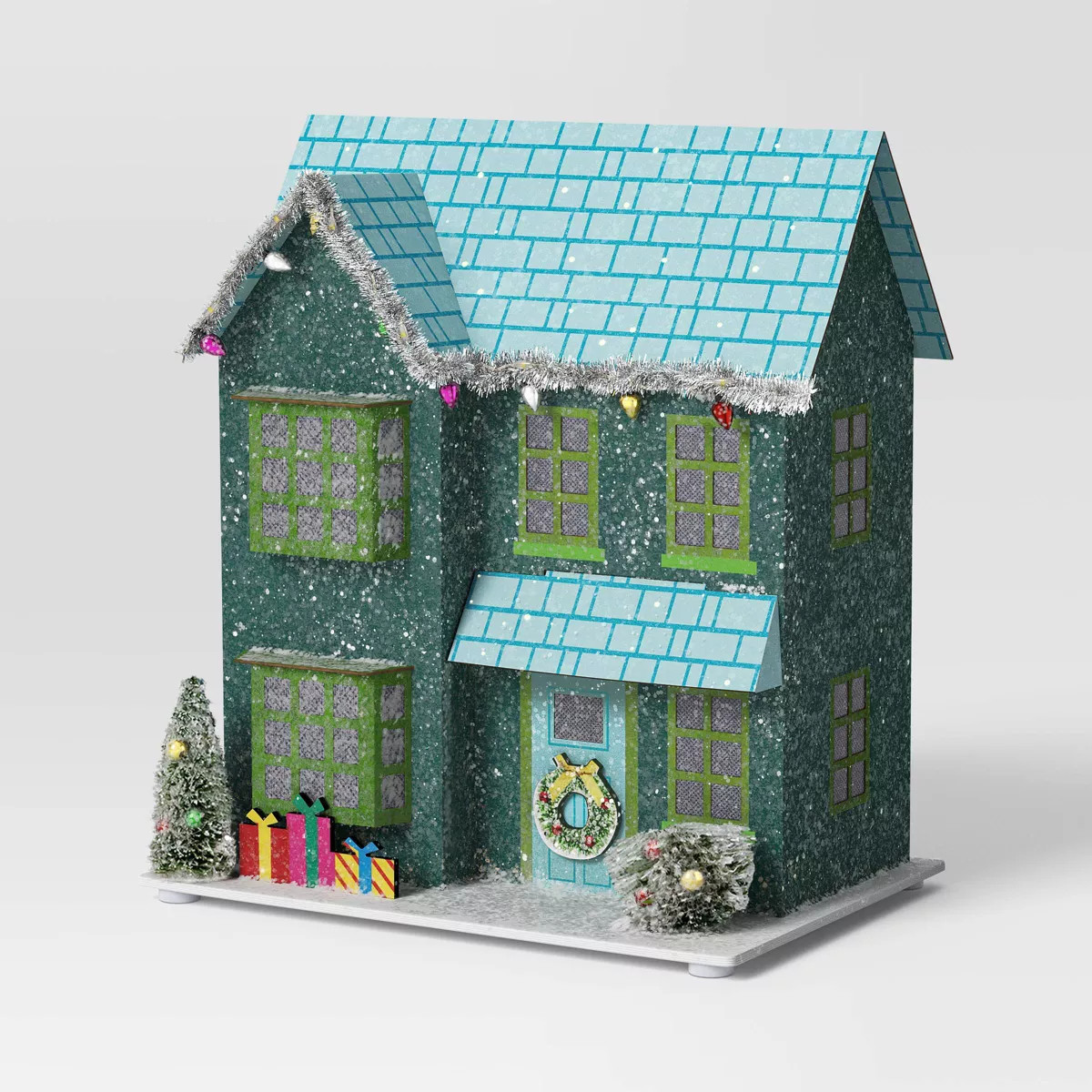 Christmas Glitter House Blue - Wondershop™ | Target