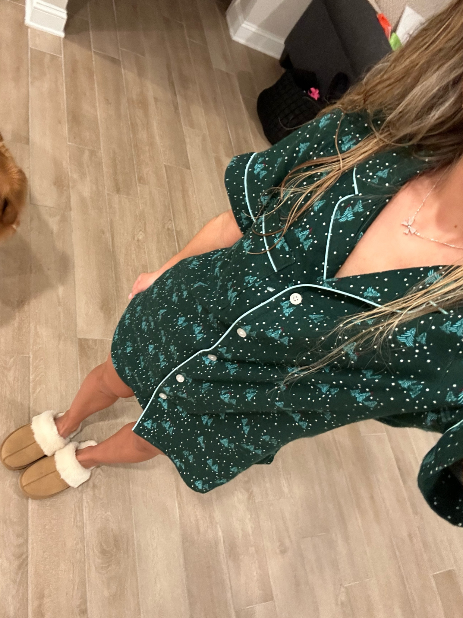 Christmas pajamas and slipper set 

#LTKStyleTip #LTKHoliday #LTKFindsUnder100