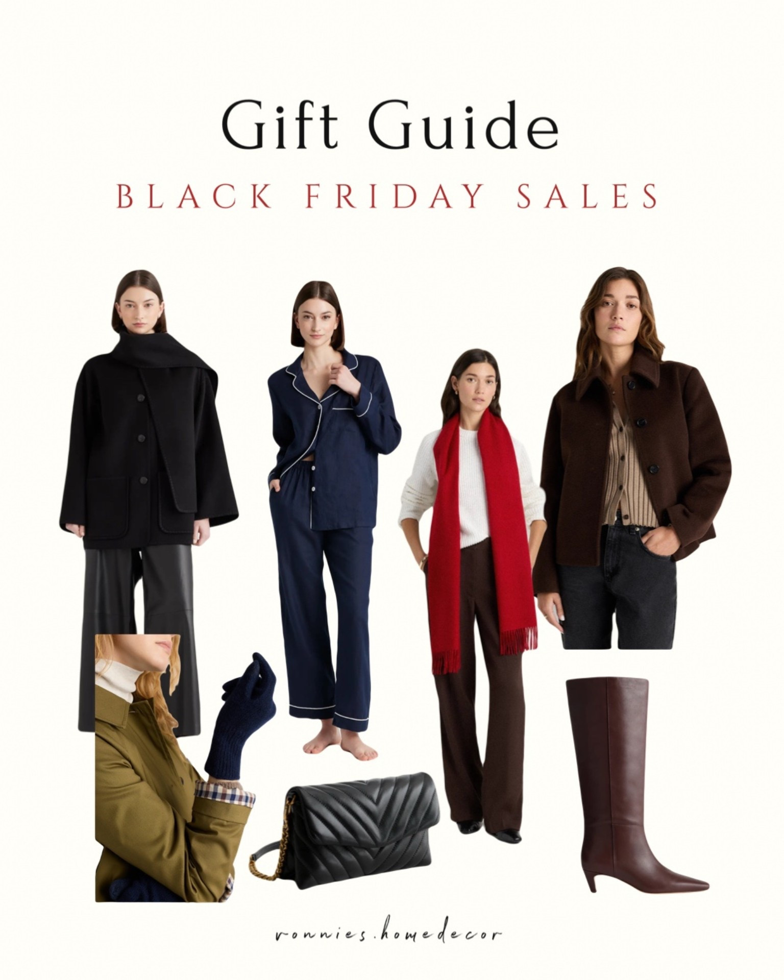 Gift guide for her. Chashmere wrap, gloves, jacket, linen pj set, boots, crossbody bag. 

#LTKSeasonal #LTKGiftGuide #LTKHoliday