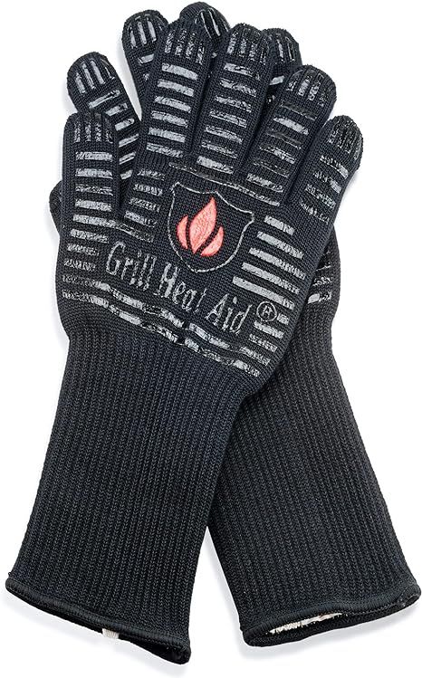 Extreme Heat Resistant Grill/BBQ Gloves | Premium Insulated Durable Fireproof Kitchen Mitts Desig... | Amazon (US)