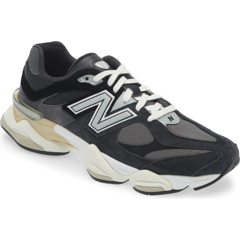 New Balance Gender Inclusive 9060 Sneaker in Black/Phantom at Nordstrom, Size 14.5 Women's | Nordstrom
