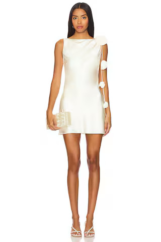 Lovers and Friends x Maggie MacDonald Mariam Mini Dress in Ivory from Revolve.com | Revolve Clothing (Global)