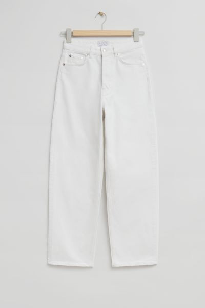 Tapered Jeans - White - Ladies | H&M GB | H&M (UK, MY, IN, SG, PH, TW, HK)
