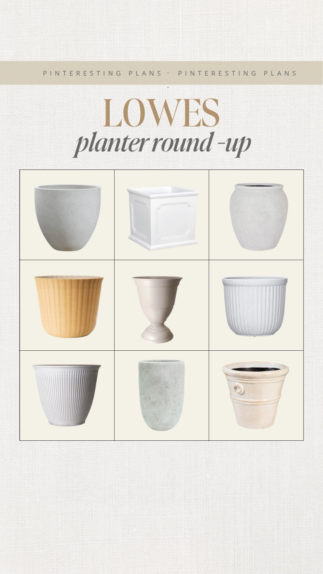 Lowe's planter roundup 🙌🏻🙌🏻

#LTKSeasonal #LTKHome