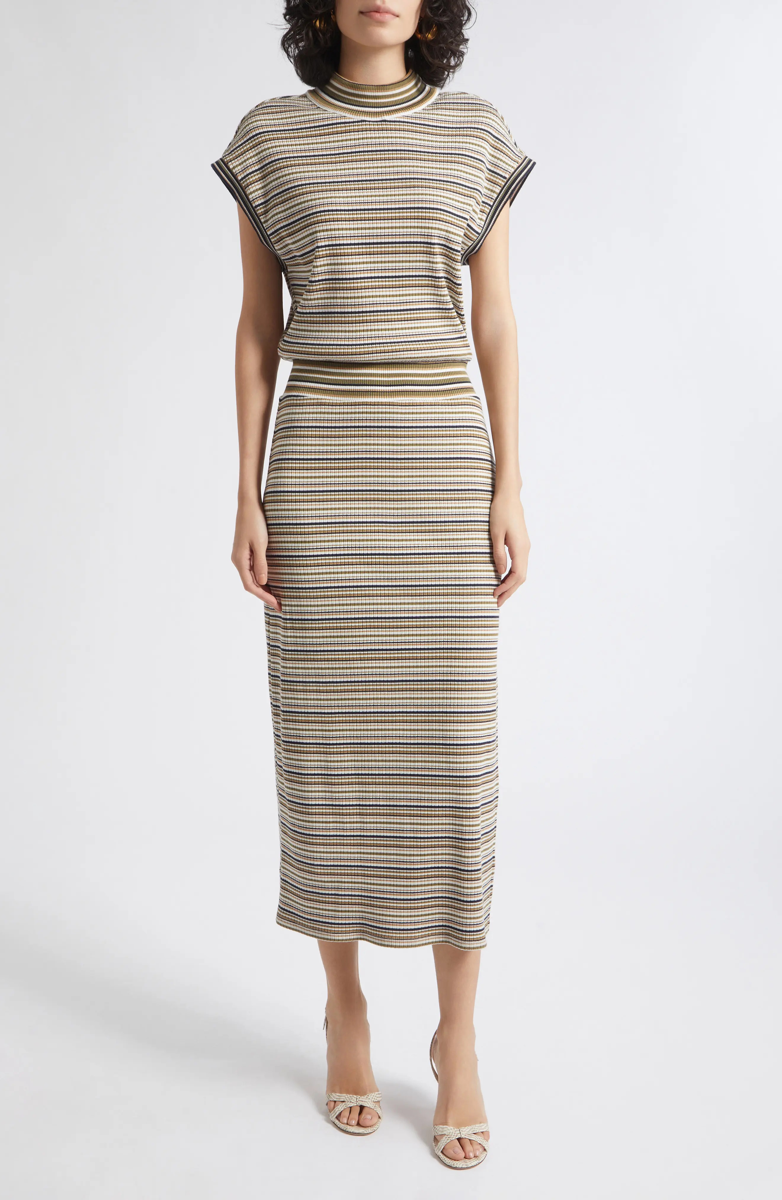 Ramy Brook Natalie Stripe Drop Waist Dress (Women) | Nordstrom | Nordstrom