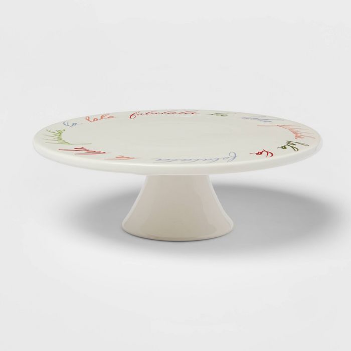 12&#34; Stoneware Falalala Dessert Stand - Threshold&#8482; | Target