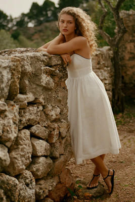 Maeve Seamed Contrast Mini Dress | Anthropologie (US)