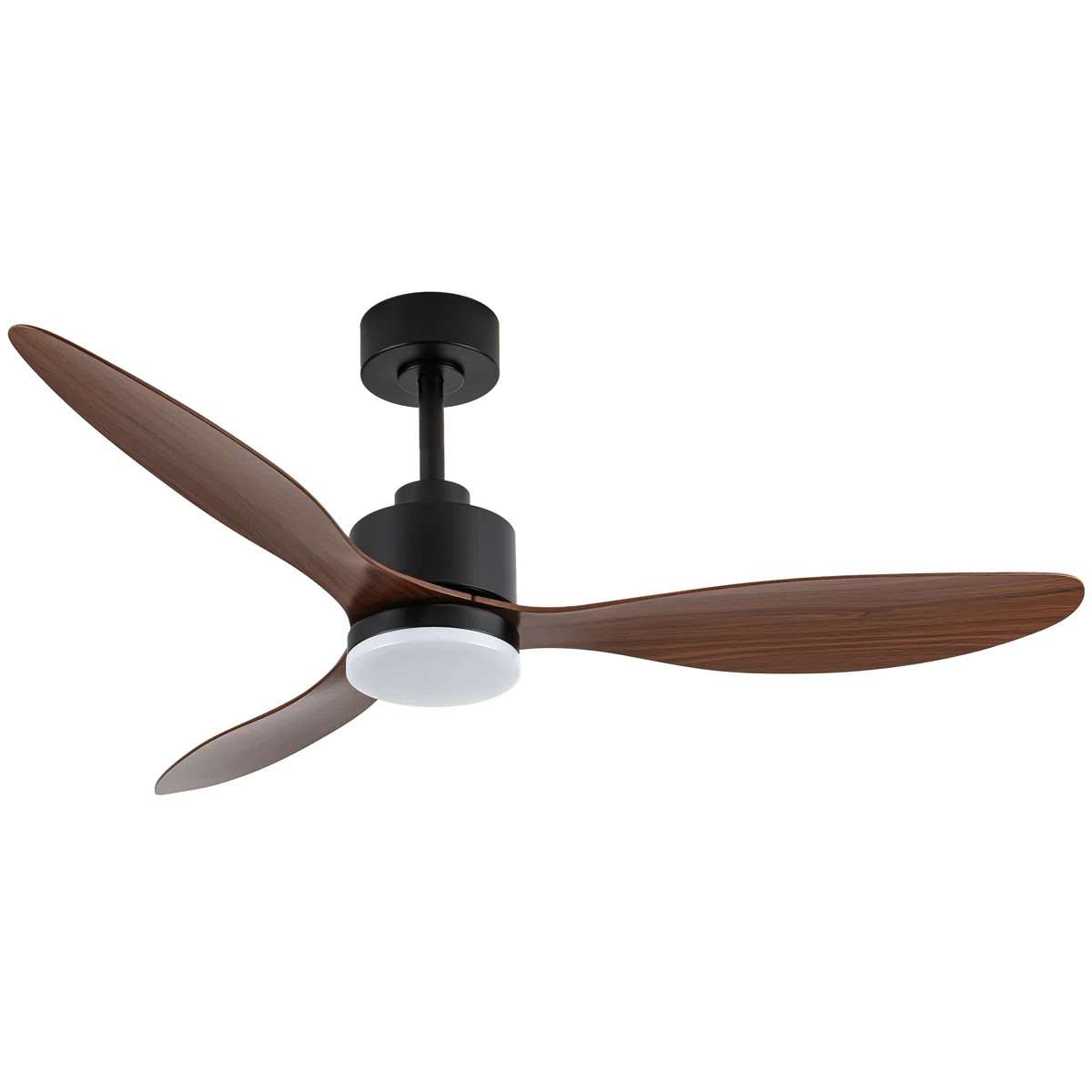 Loritta 52'' 3 - Blade Large Indooor Ceiling Fan With Light Kit and Remote, 3 LED Colors, 6 Speed... | Wayfair North America