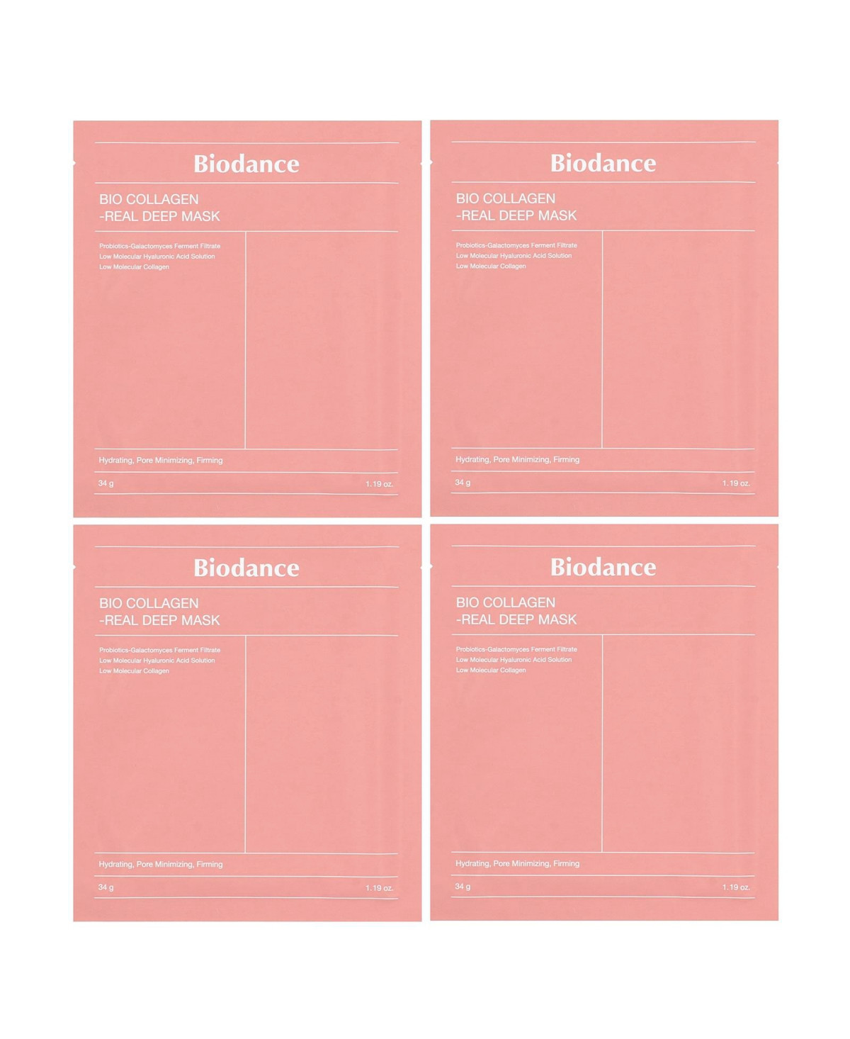 Biodance Bio Collagen-Real Deep Beauty Mask 4 Sheets - 1.19 oz (34 g) Each | Macy's