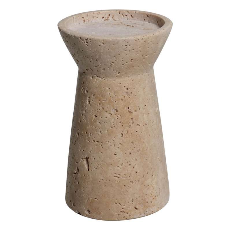 Crosby St. Travertine Candle Holder, 6" | At Home