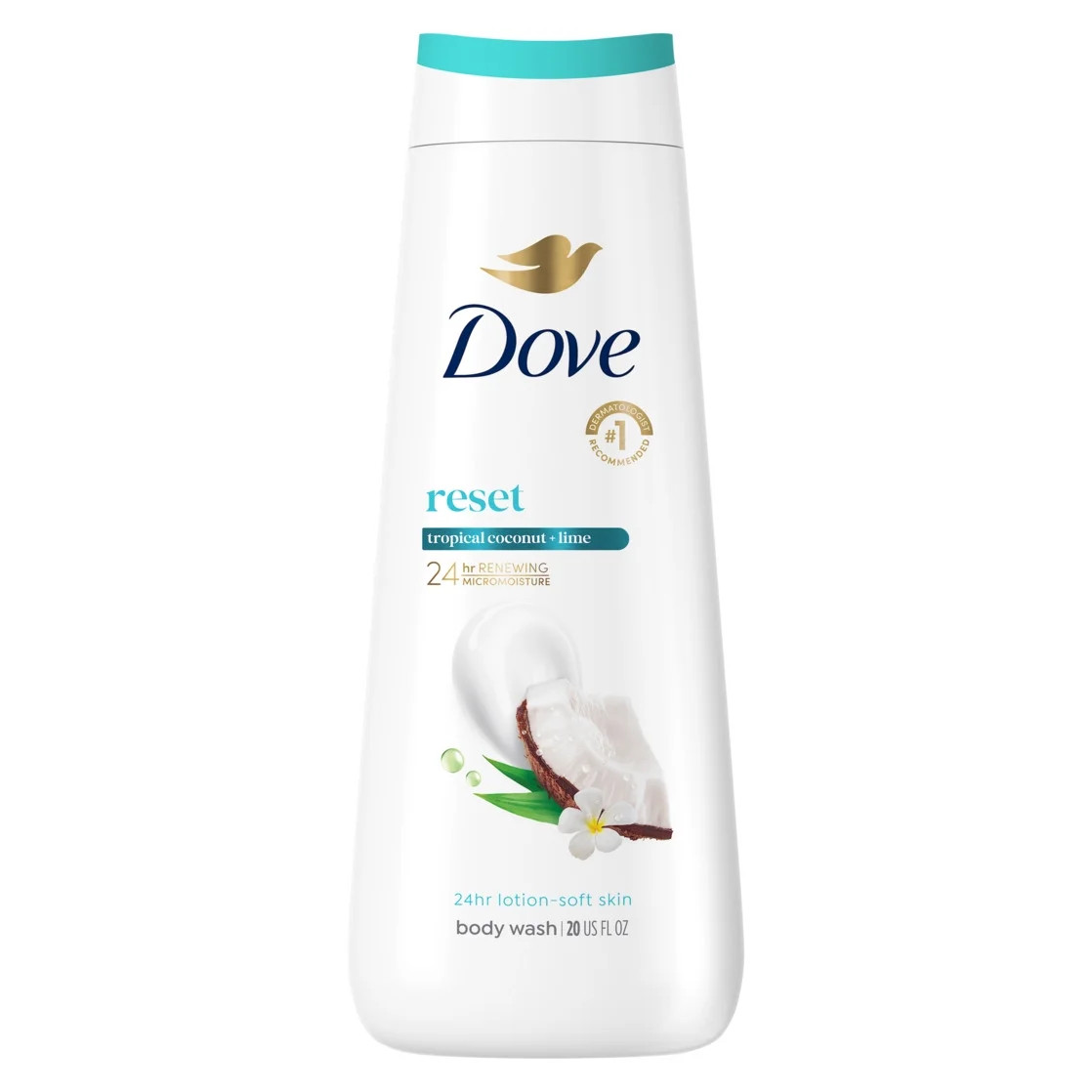 Dove Limited Edition Body Wash Tropical Coconut for Hydrated & Soft Skin, 20 fl oz - Walmart.com | Walmart (US)