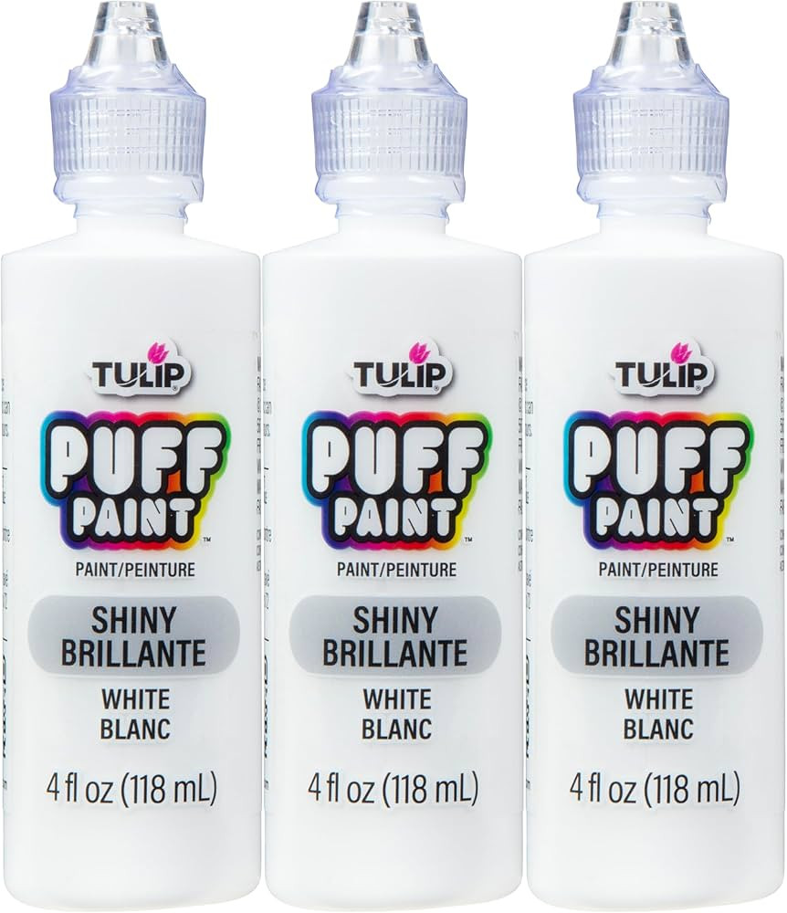 Tulip Puff Paint Slick White 4 Fl Oz (Pack of 3) | Amazon (US)