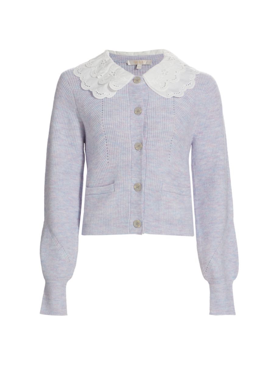 Wayf Applique Collar Cardigan | Saks Fifth Avenue