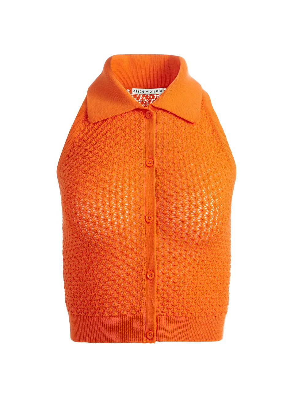 Women's Miles Pointelle Knit Tank - Light Mango - Size XL | Saks Fifth Avenue