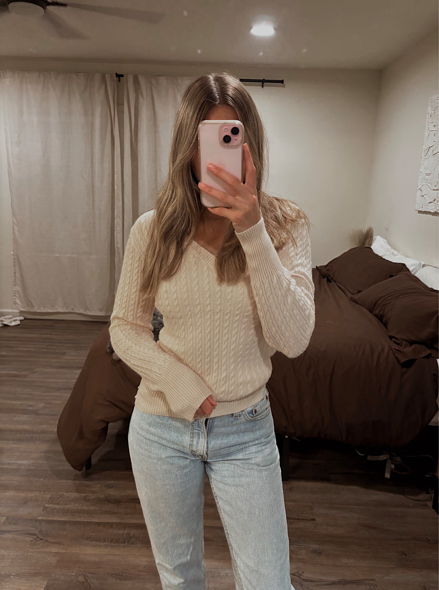 feels like 2002 and all i want to be is an angel 🪽
found this light pink fitted cable knit sweater at brandy melville on my san fran trip, she’s giving early 2000s rom-com main character energy 💕

They don’t have the light pink online yet 😩 i linked the white color instead! 

#LTKStyleTip #LTKPetite #LTKActive