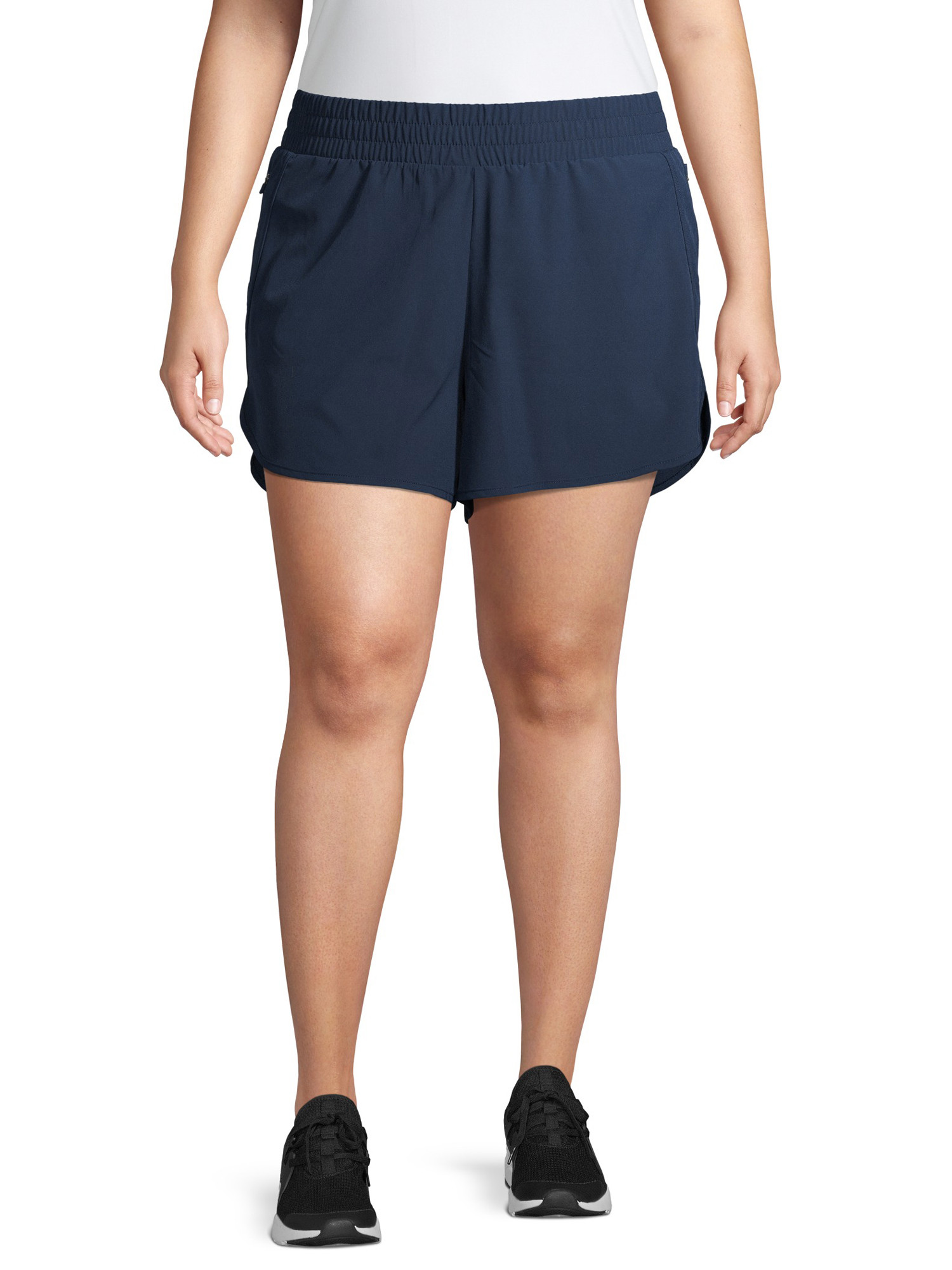 Athletic Works - Athletic Works Women's Plus Size 5" Wicking Running Shorts with Short Liner - Wa... | Walmart (US)
