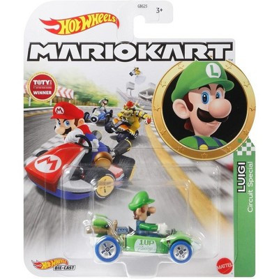 Hot Wheels Mario Kart 1:64 Scale Luigi Circuit Special, Collectible Vehicle | Target