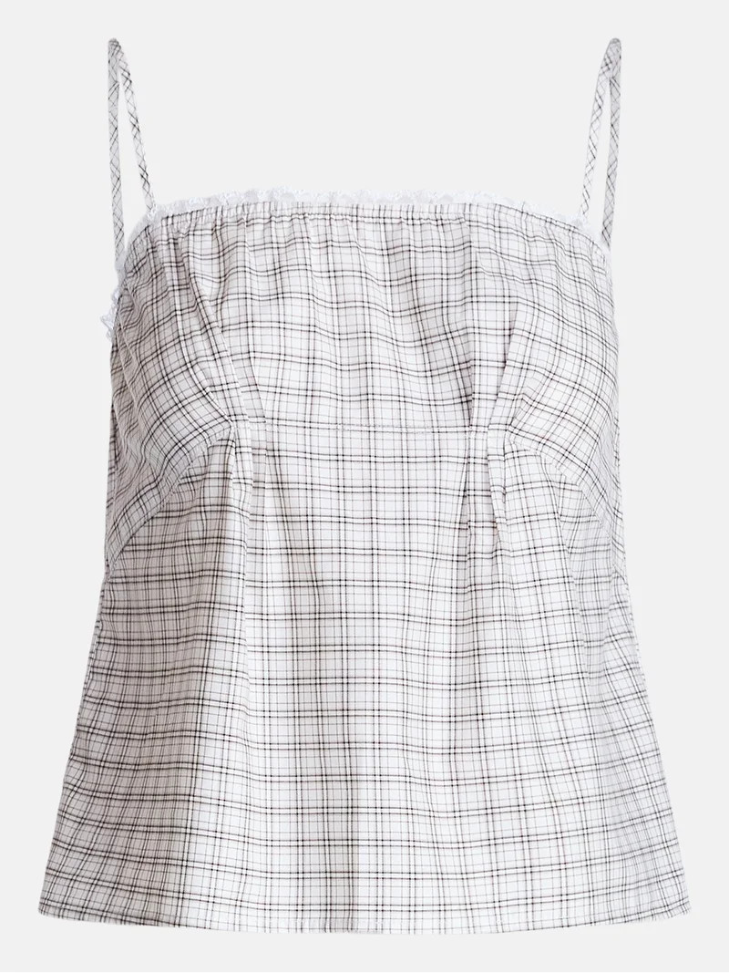 Joyspun Women's Woven Poplin Sleep Cami Top, Sizes XS-3X | Walmart (US)