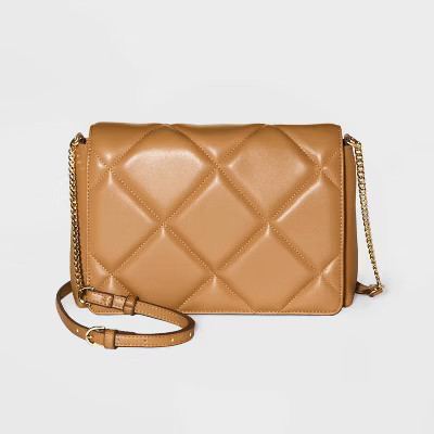 Square Woven Crossbody Bag - A New Day™ Brown | Target