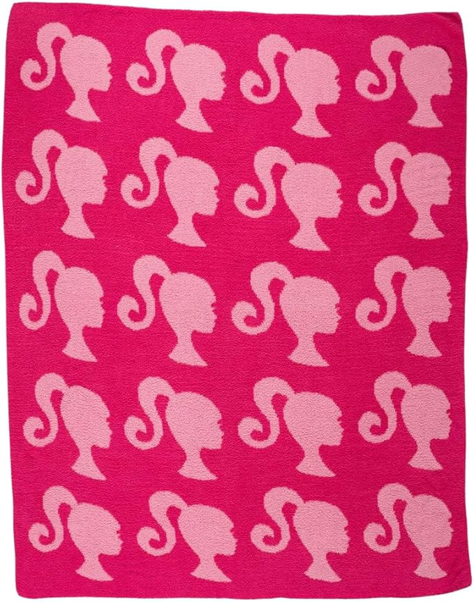 Franco Collectibles Barbie Adult Bedding Soft Cozy Chic Dream Lux Intarsia Knit Throw Blanket, 50... | Amazon (US)