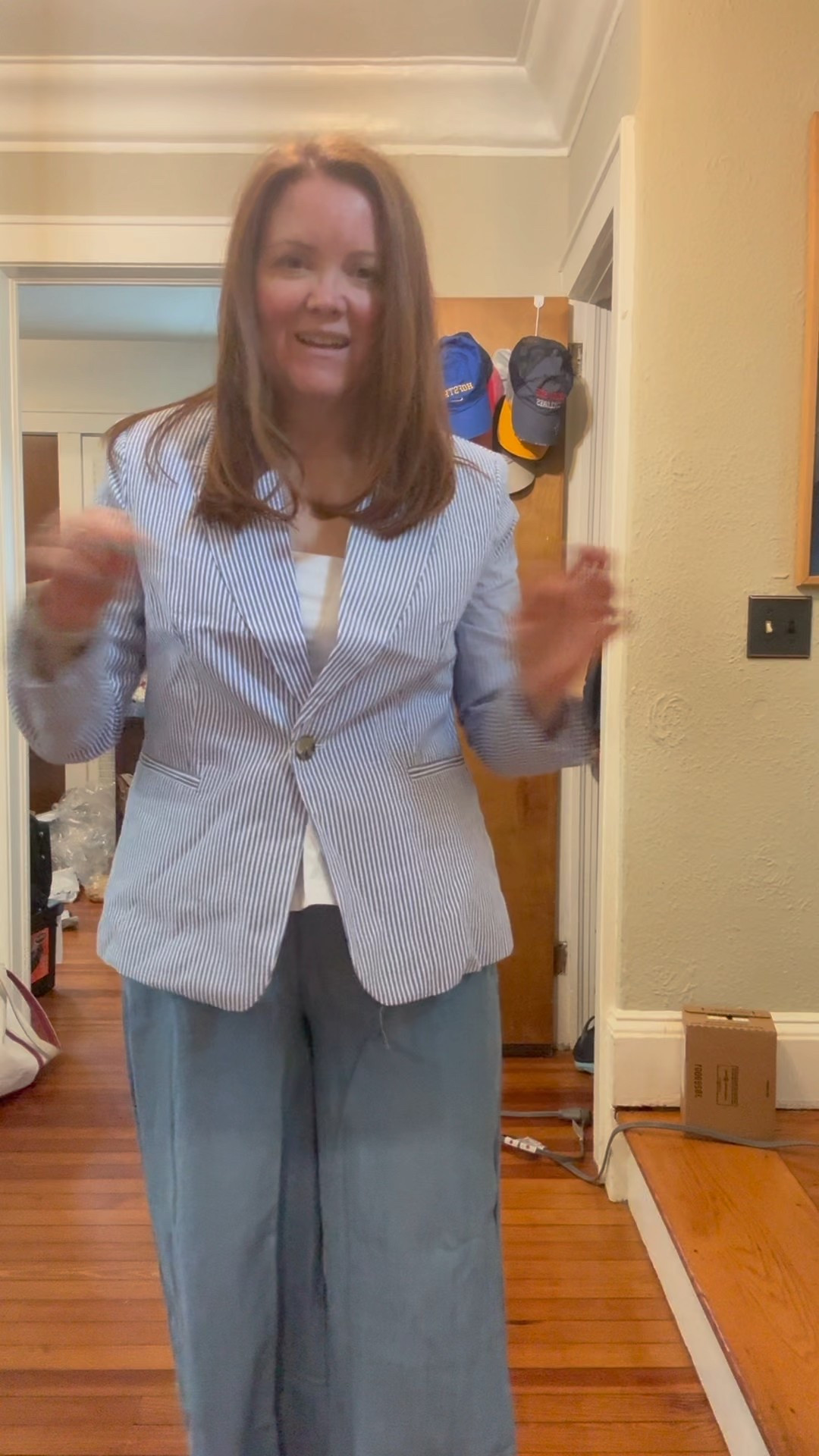 Cute, lightweight, summer separates at Walmart.  Run true to size.  Ordered a medium in blazer, medium in top and a medium in pants. 

#LTKOver40 #LTKFindsUnder50 #LTKMidsize