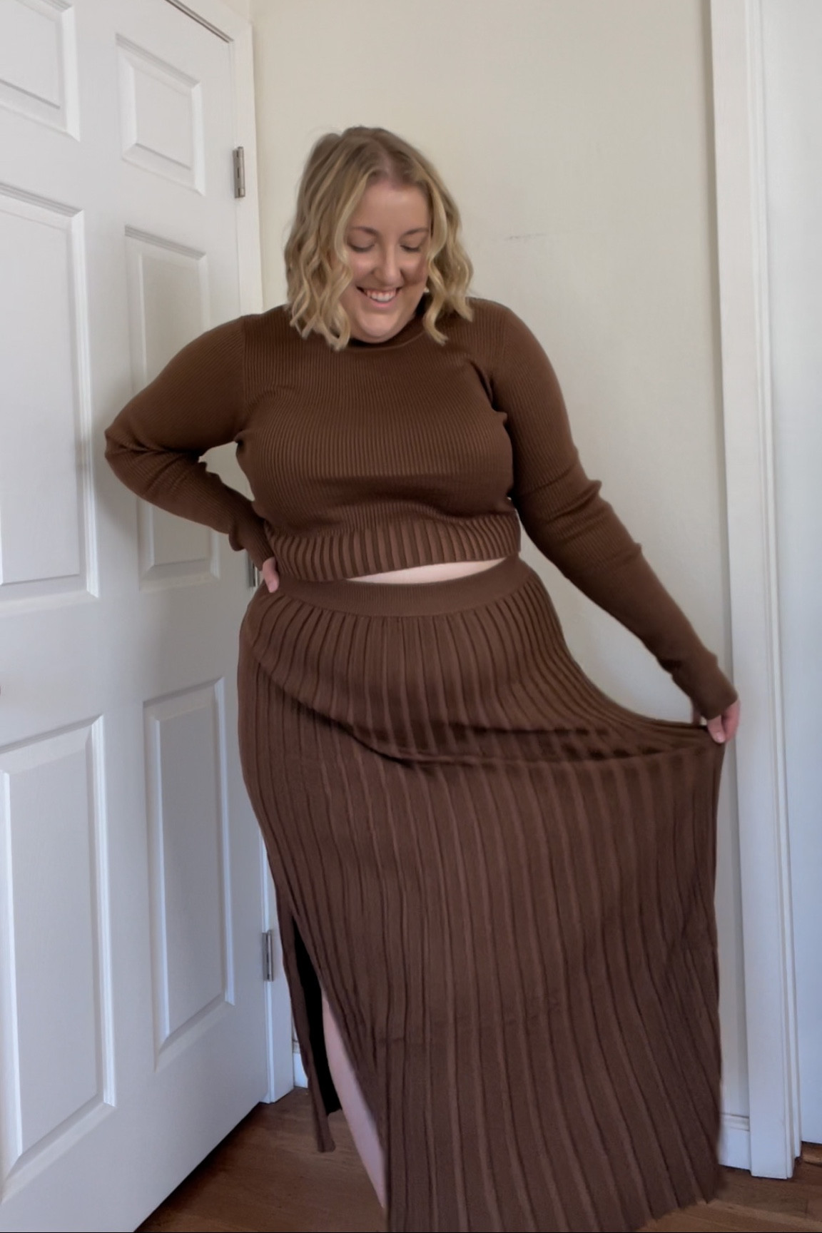 This gorgeous sweater set from Amazon comes in so many colors - I’m wearing XL as a size 16/18! 🤎  

#LTKSeasonal #LTKstyletip #LTKplussize