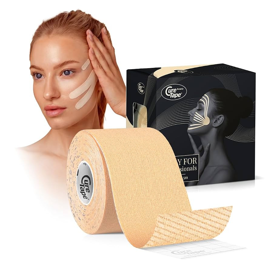 CureTape Beauty Kinesiology Tape | Anti-Wrinkle Face Tape | Face Lift Tape for Toning, Firming & ... | Amazon (UK)