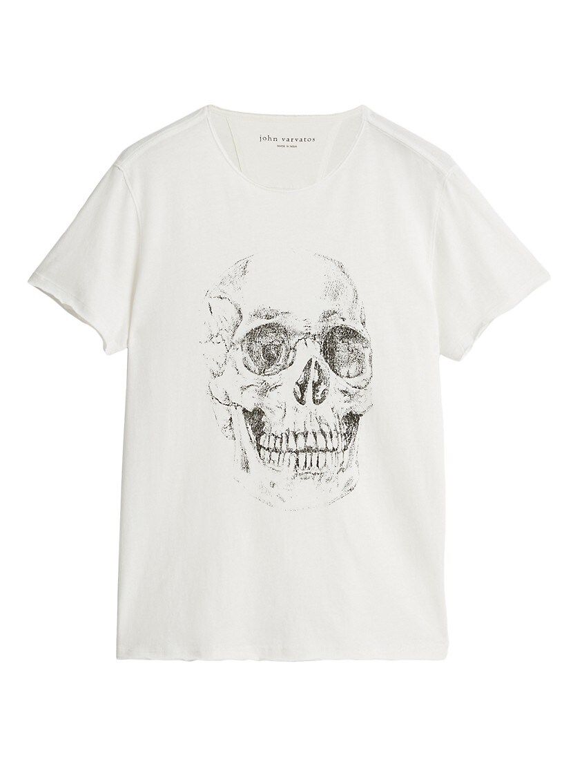 Skull Raw-Edge T-Shirt | Saks Fifth Avenue