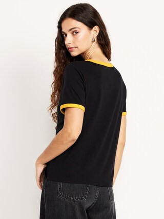 Pittsburgh Steelers EveryWear Crew-Neck Ringer T-Shirt | Old Navy (US)