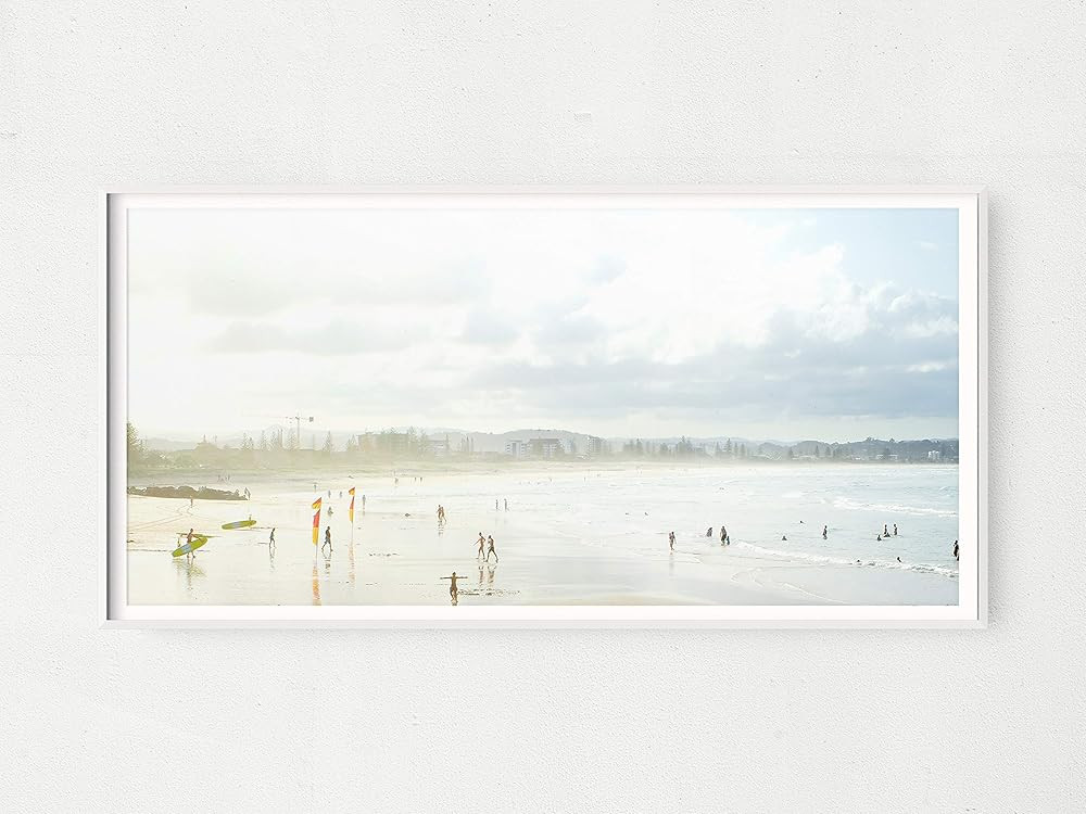 Large Panoramic Kirra Beach Picture | Gold Coast Surfing Photo Print | Big 24x60" Pano Bedroom Wa... | Amazon (US)