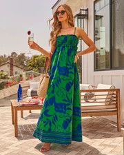 Salted Petal Tropical Print Maxi Dress | VICI