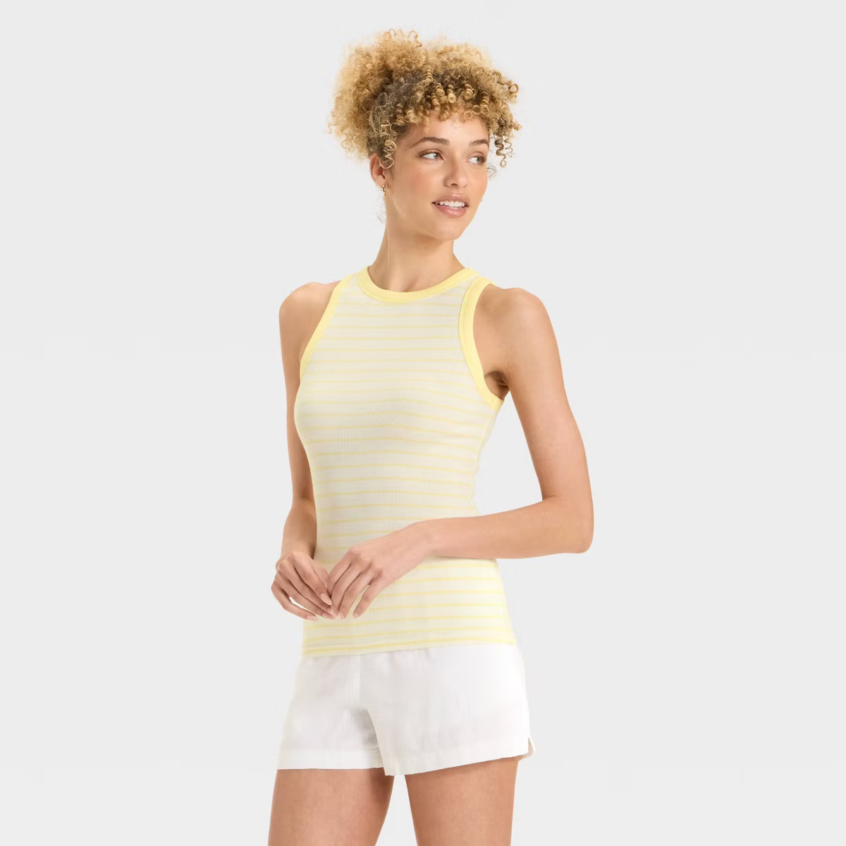 Women's Slim Fit Ribbed Tank Top - A New Day™ | Target