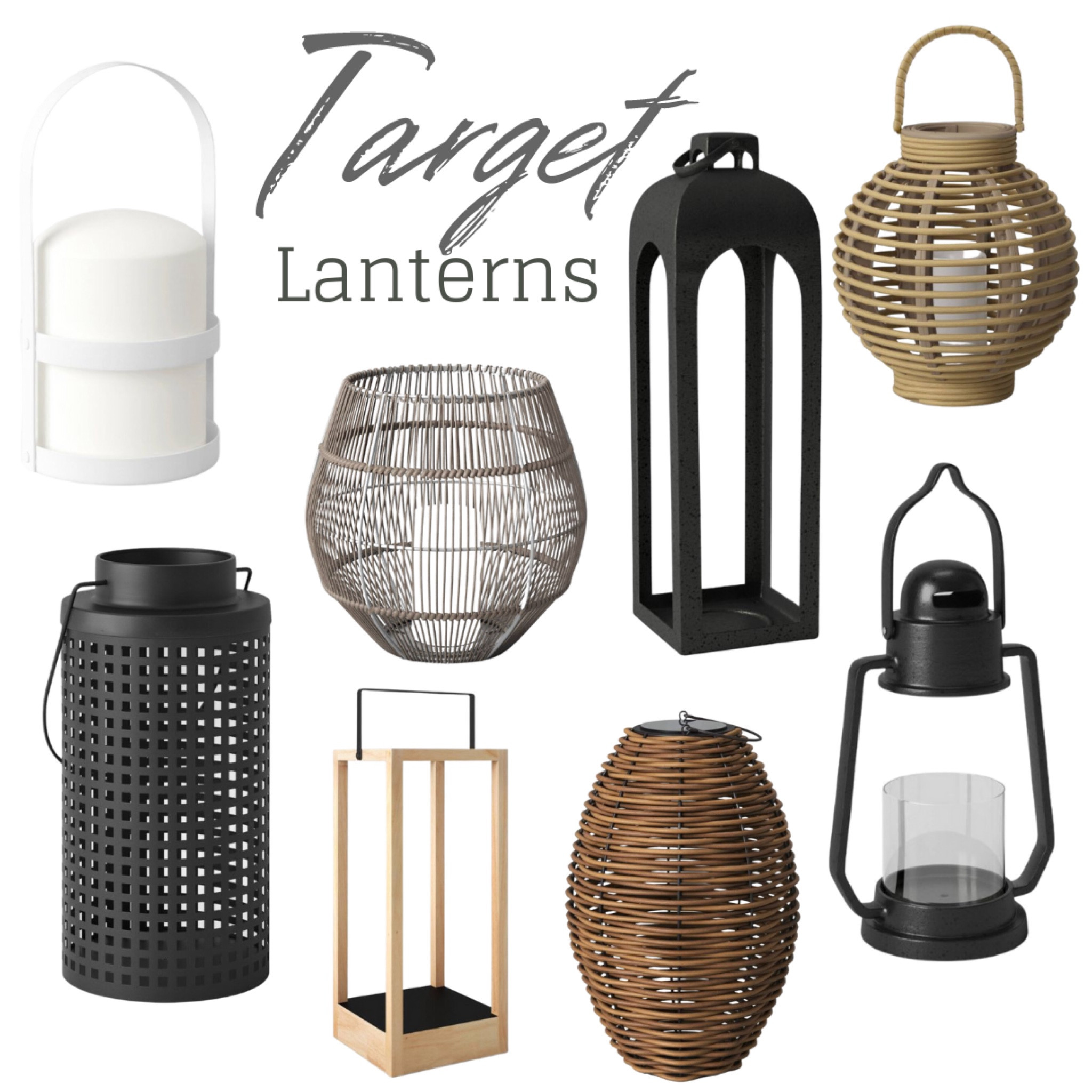 Outdoor lanterns. Target Lanterns. Black lanterns. Textured lantern  

#LTKunder100 #LTKhome #LTKSeasonal